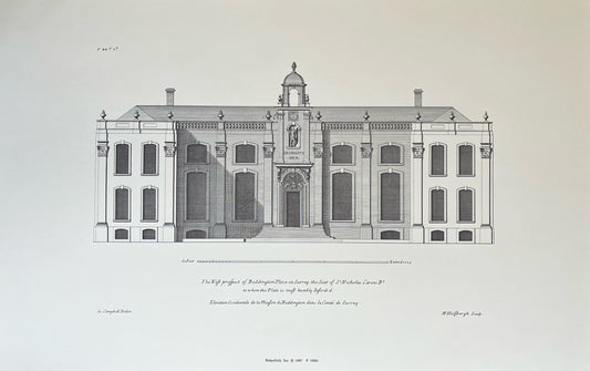 "The West Prospect of Beddington Place in Surrey from Vitruvius Britannicus"