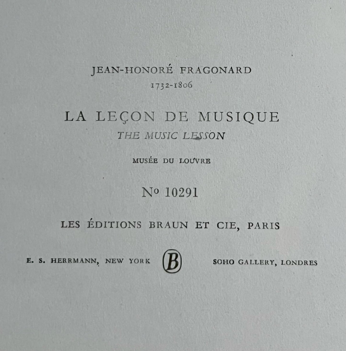 “La Lecon de Musique” Art Print, Jean-Honore Fragonard