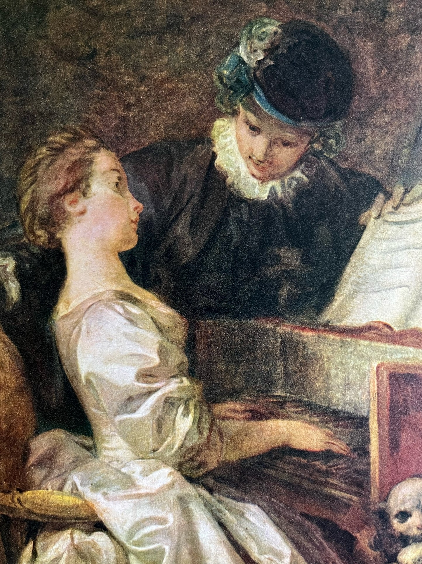 “La Lecon de Musique” Art Print, Jean-Honore Fragonard