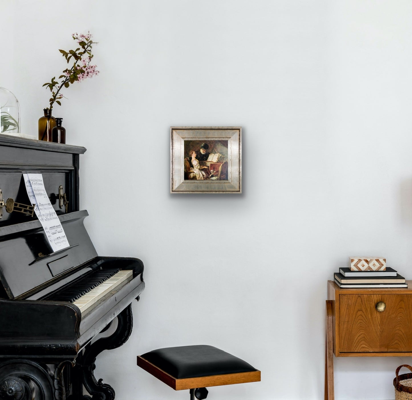 “La Lecon de Musique” Art Print, Jean-Honore Fragonard