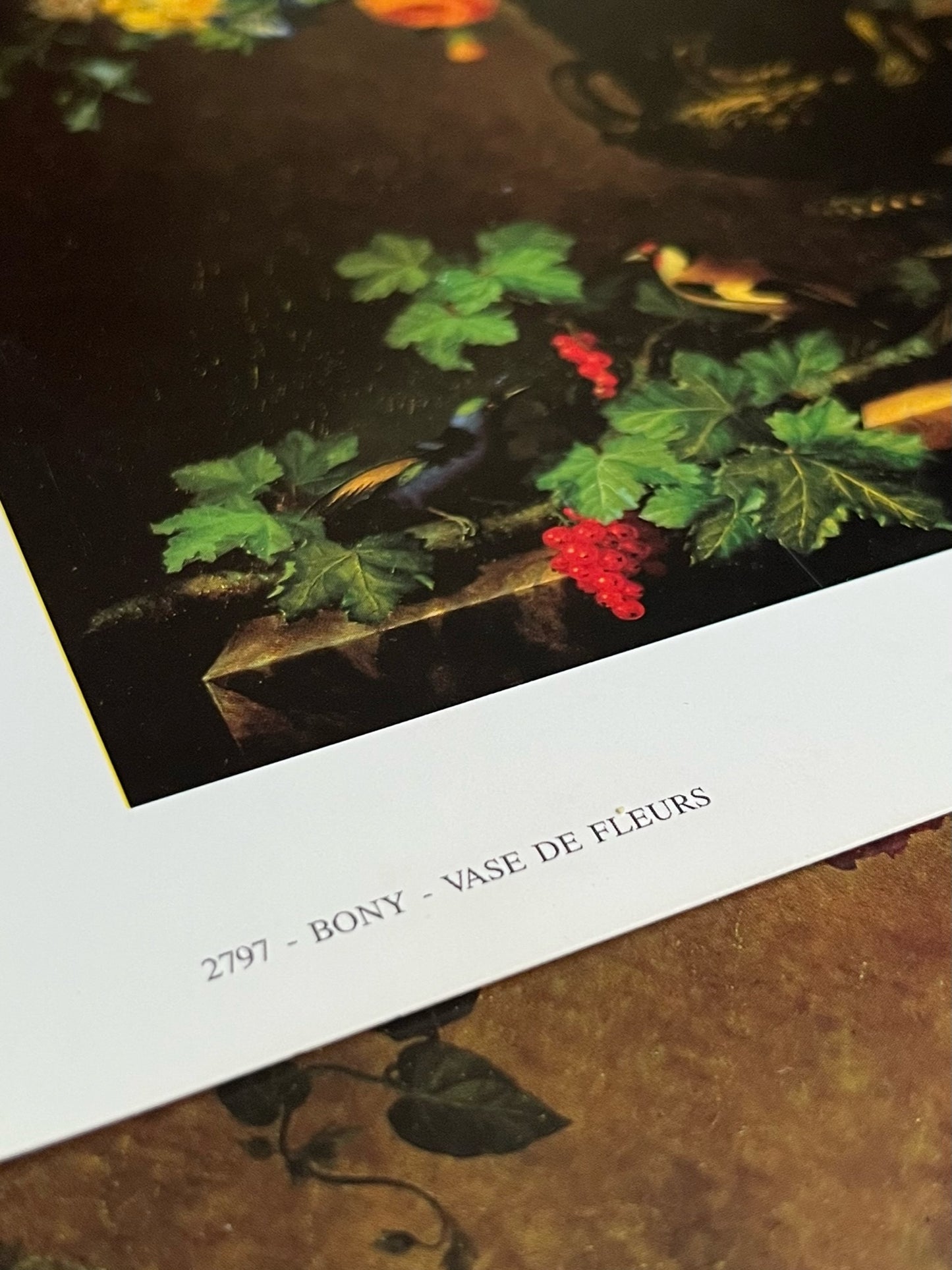 "Vase De Fleurs" Vintage Art Prints, Jean Francois Bony