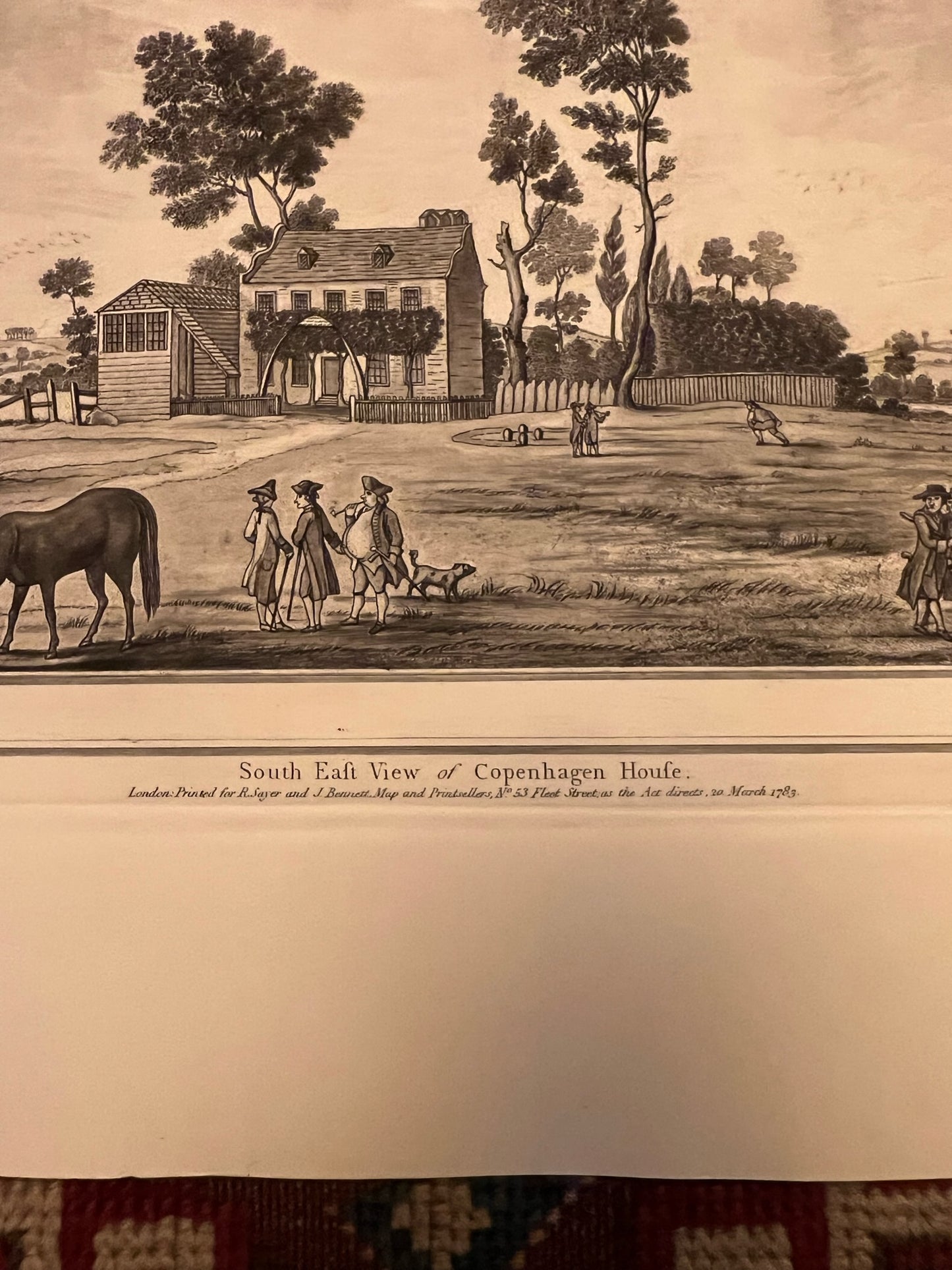 Engraving: "South East View of Copenhagen House"