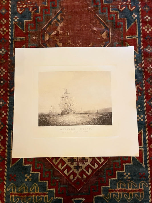 Engraving: "Outward Bound" by Samuel H. Walters