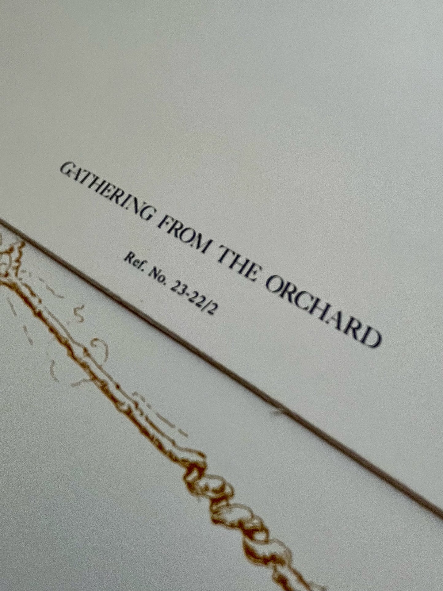 "Gathering from the Orchard" Art Print