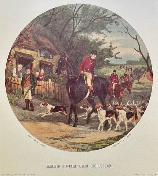 "Here Come the Hounds" Art Print