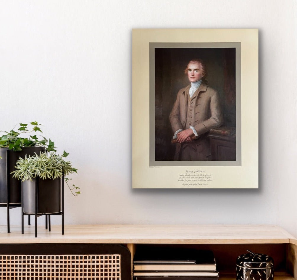 "Young Jefferson" Art Print by David Silvette