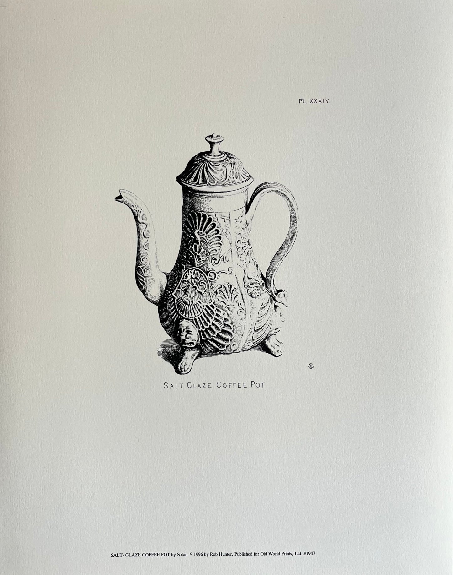"Salt Glaze Coffee Pot" by Solon