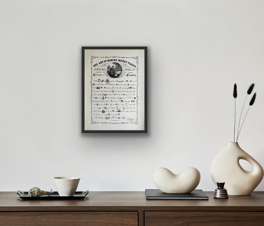 "The Art of Making Money Plenty" Art Rebus Print