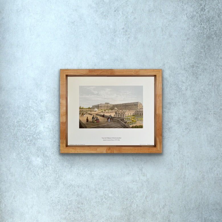 Vue du Chateau (Cote du Jardin) Small Art Print