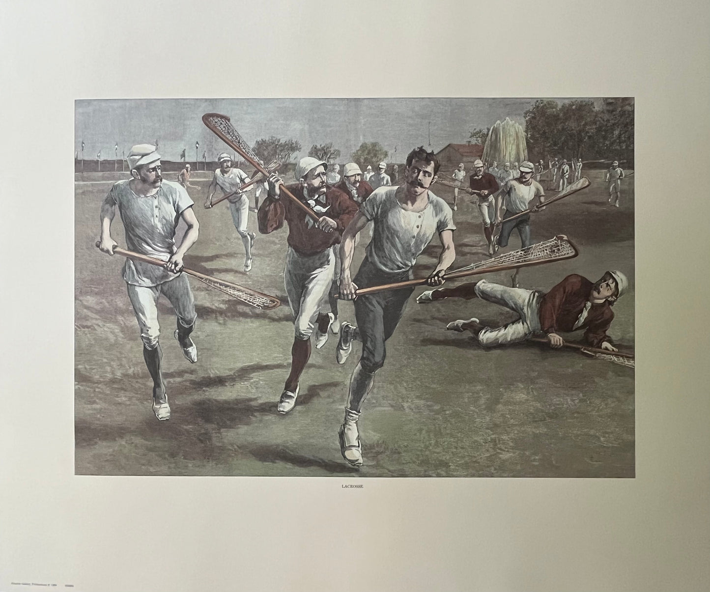 Lacrosse "Hard Pressed" Art Print