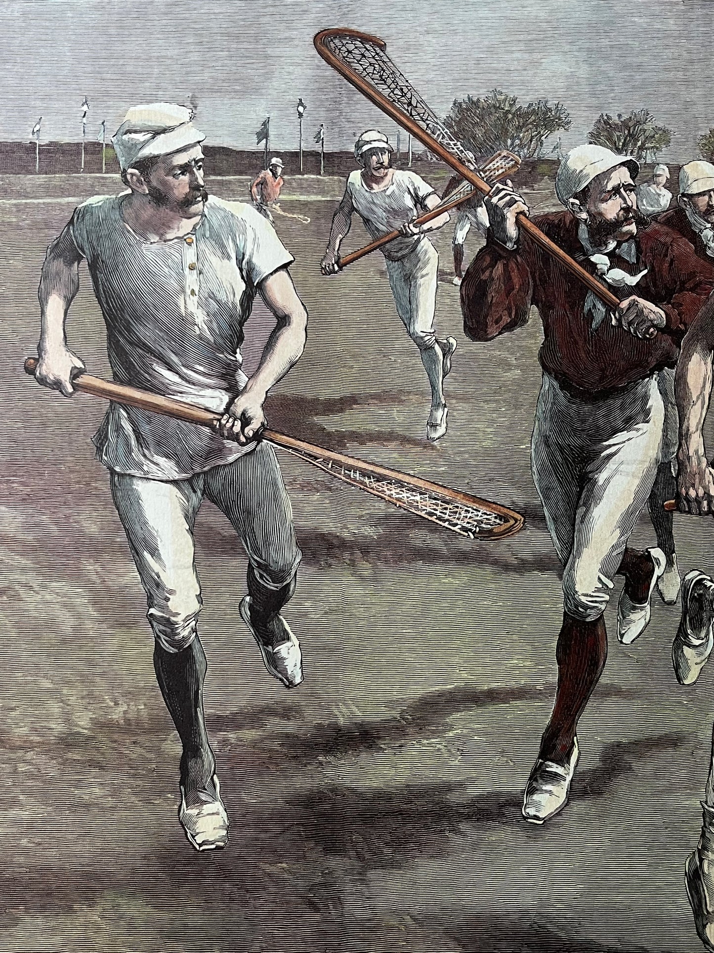 Lacrosse "Hard Pressed" Art Print