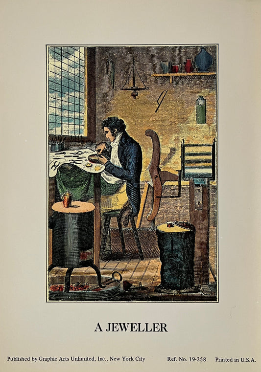 "A Jeweler", Small Art Print, Tabart & Co.