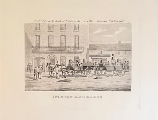 Getting Ready Hearn's Hotel Clonmel Engraving