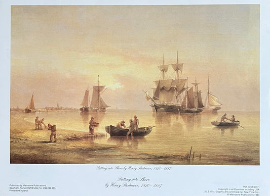 "Putting into Shore" Art Print, Henry Redmore