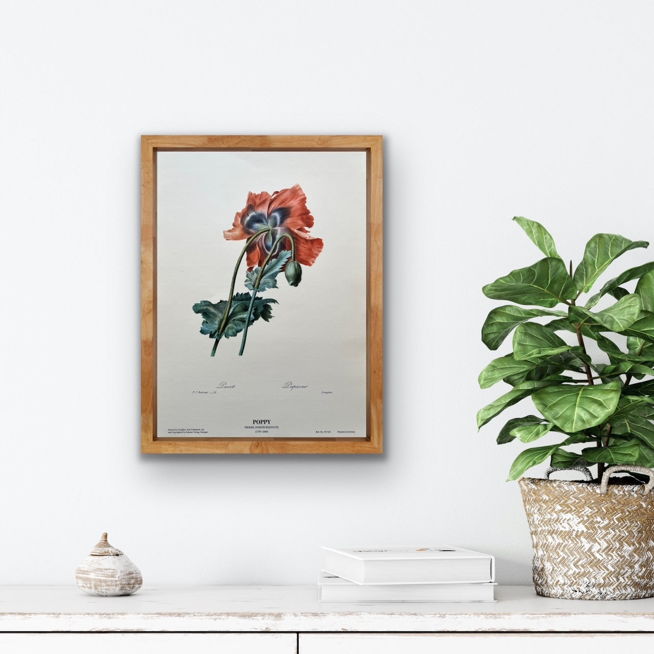"Poppy" Art Print on Laid Paper