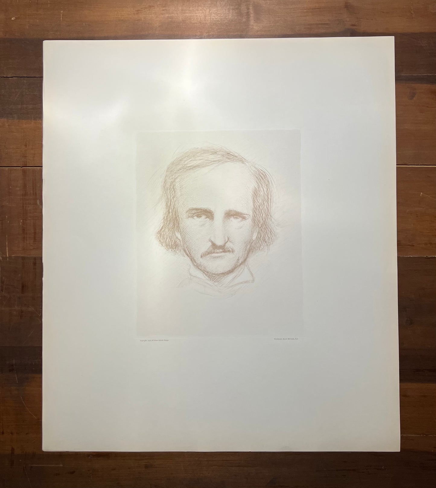 Edgar Allen Poe, 1930 print