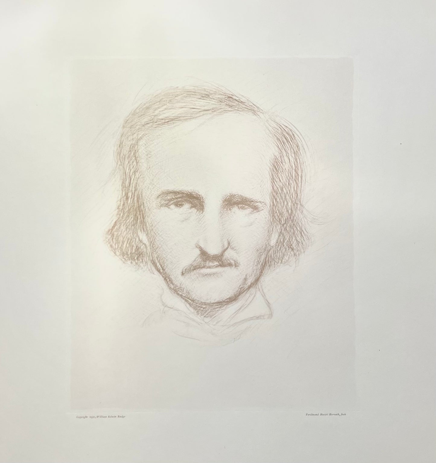 Edgar Allen Poe, 1930 print