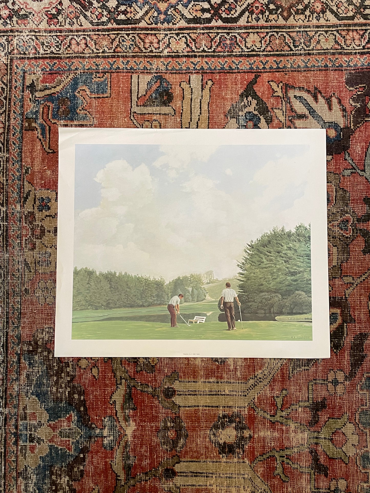 R.E. Renmark - Golf Art print #1