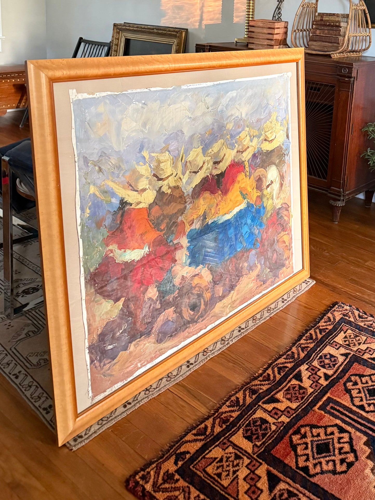 Original oil painting on canvas by Mezarina.