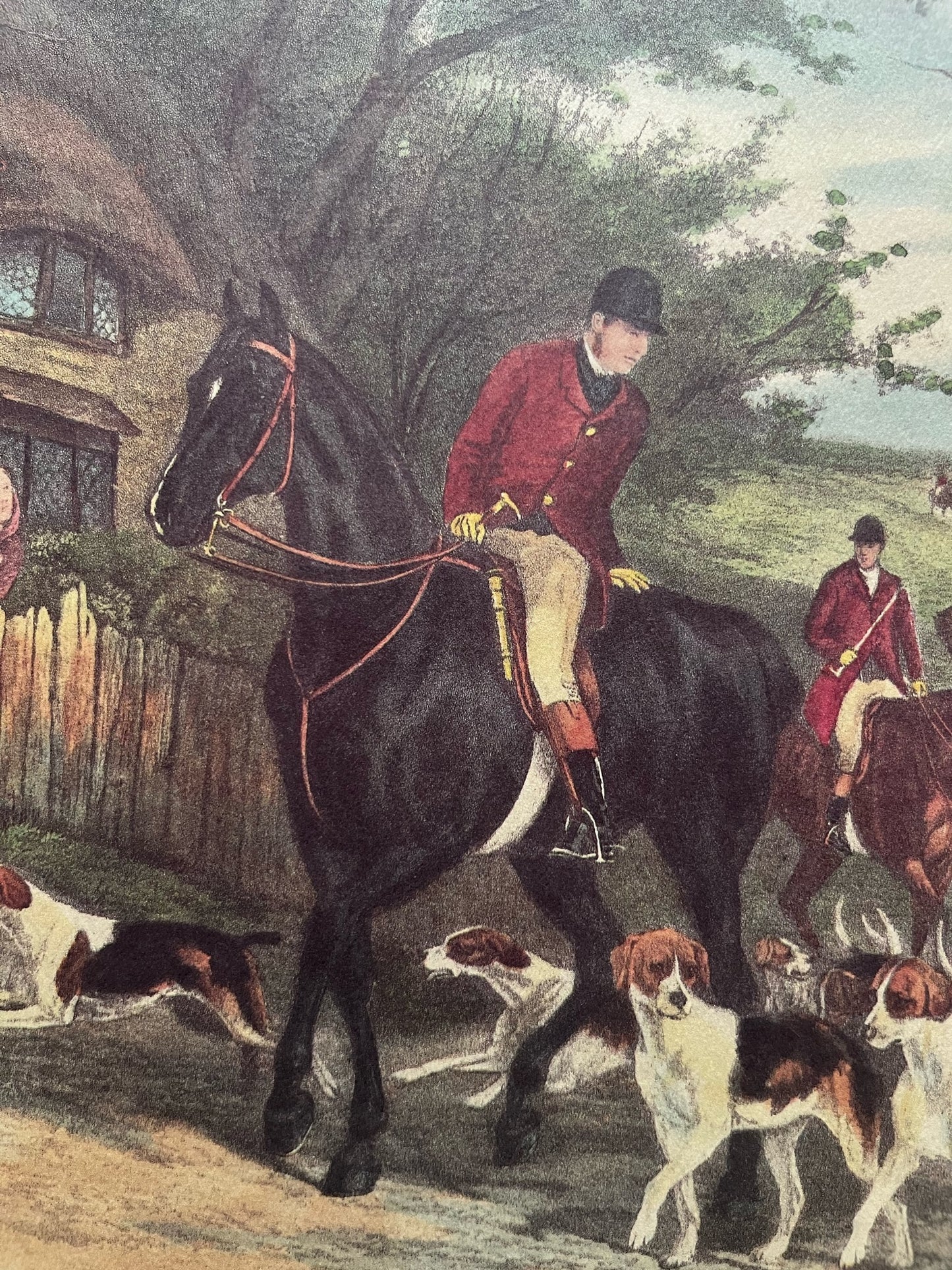 "Here Come the Hounds" Art Print