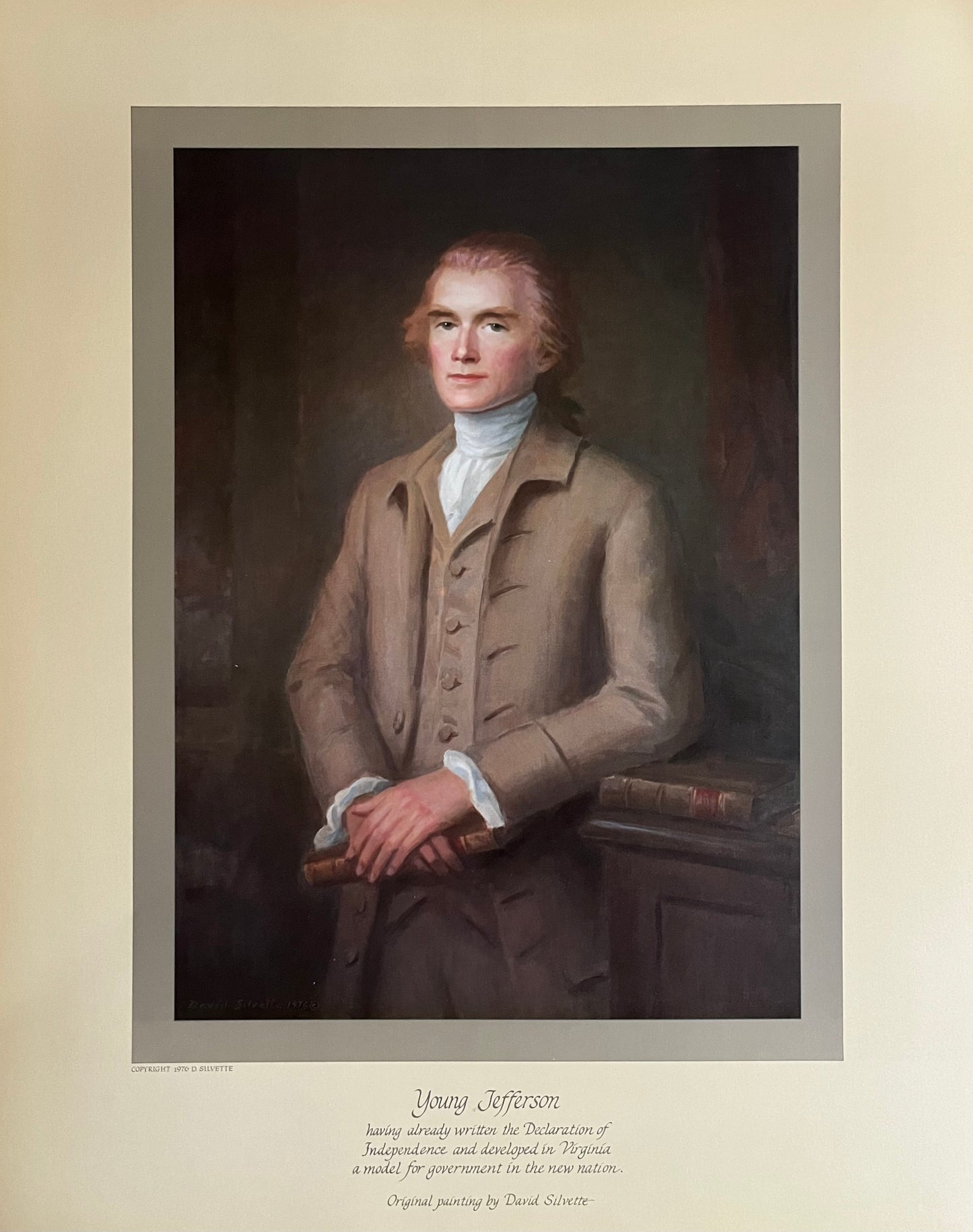 "Young Jefferson" Art Print by David Silvette
