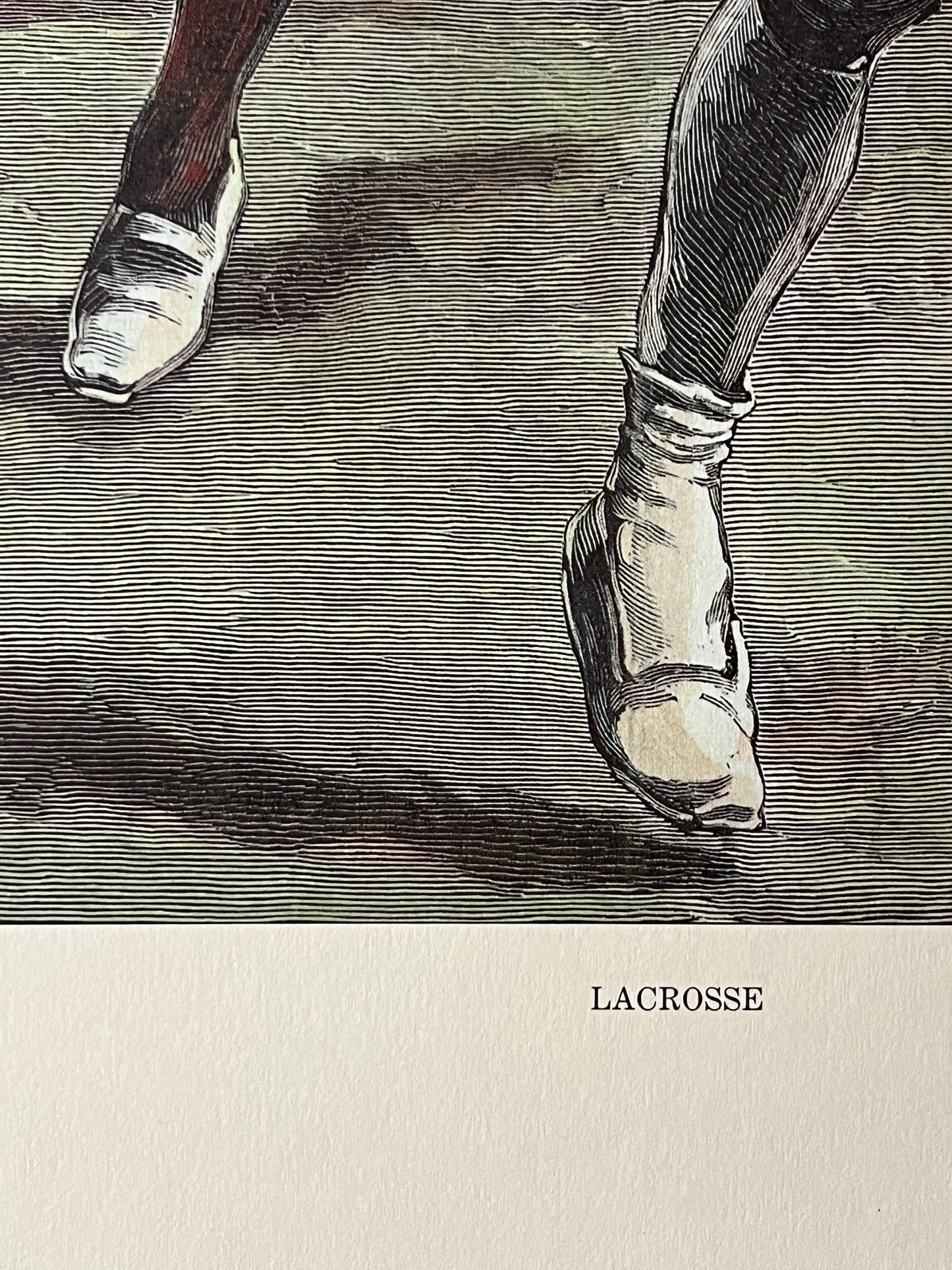 Lacrosse "Hard Pressed" Art Print
