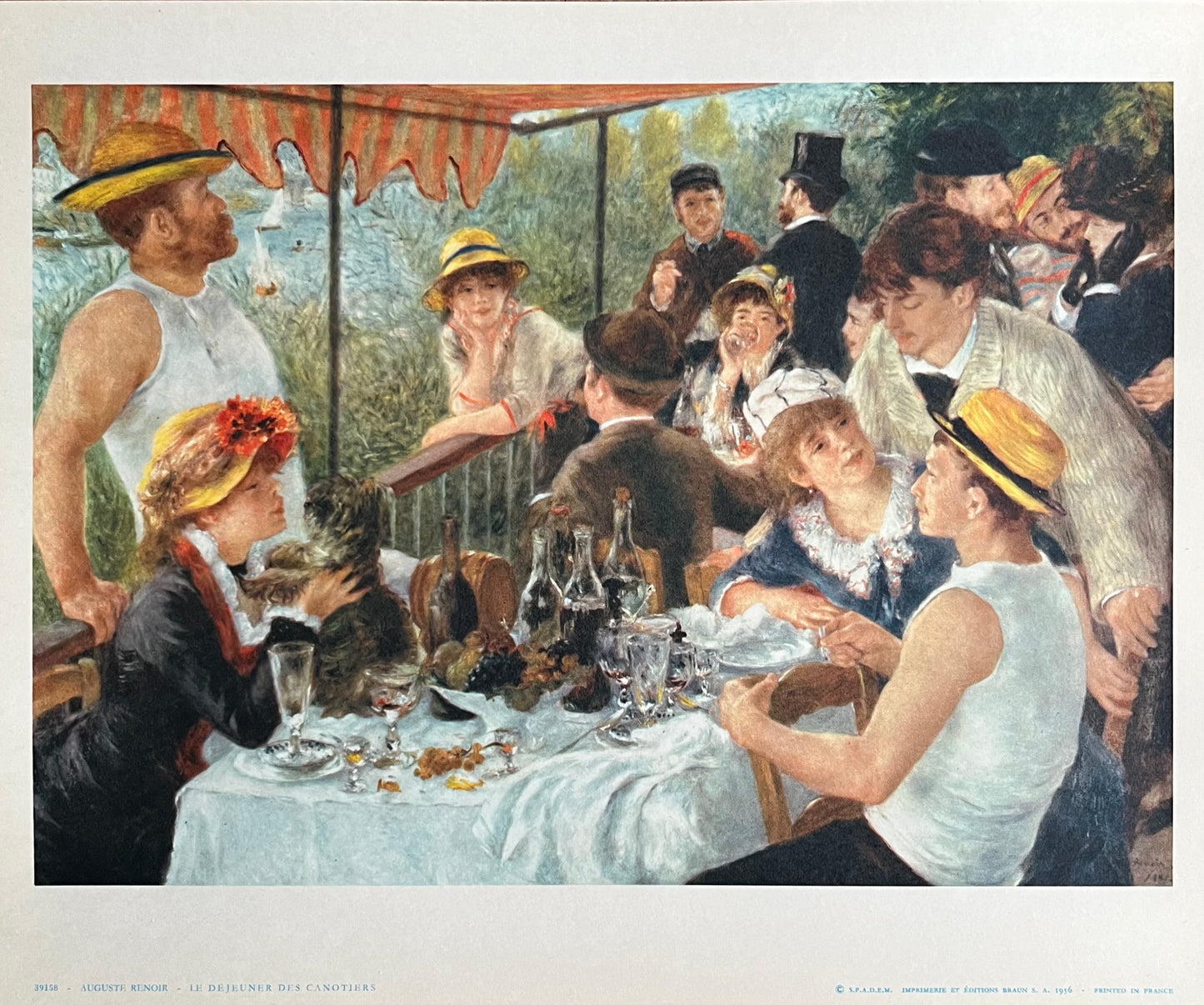 "Le Dejeuner des Canotiers", Art Print, Auguste Renoir