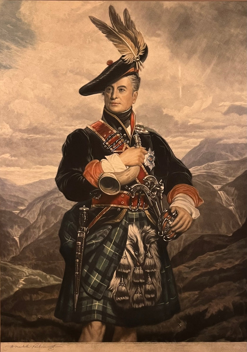 The Cock of the North: George, Fifth Duke of Gordon, by George Sanders, Mezzotint