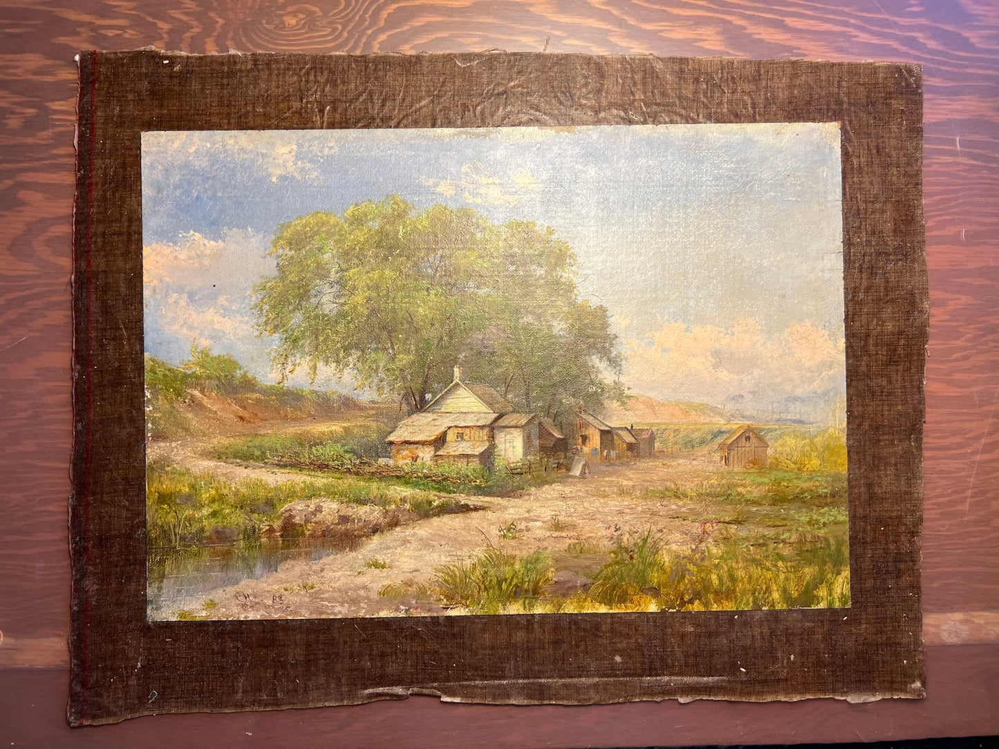 Landscape Oil Painting, Unnamed, 1883