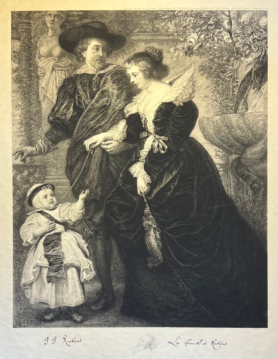 "La Famille de Rubéns", after Peter Paul Rubens, 1899, Etching